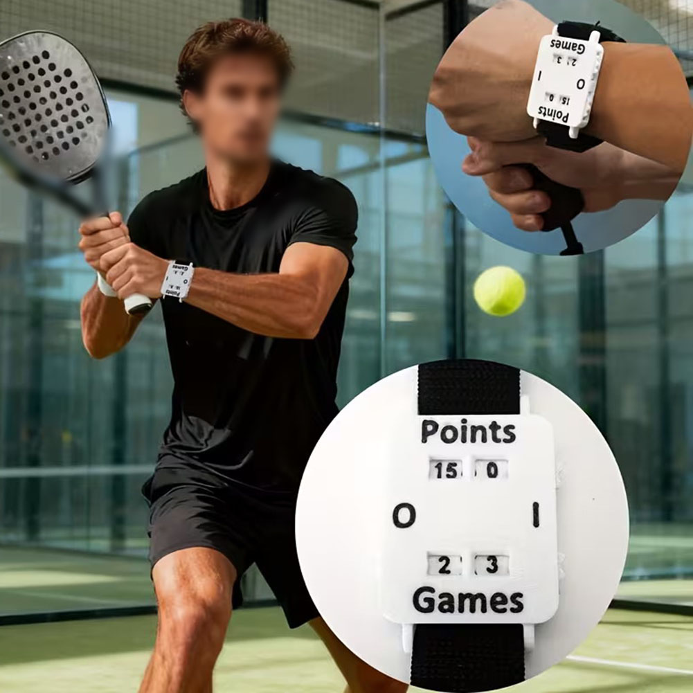 Badminton Score Counter - Tennis Padel Wrist Scorekeeper Mechanica Scores