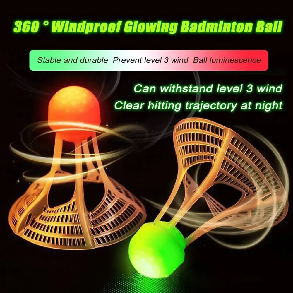 Badminton Outdoor - 1/5pcs Glow Badminton Shuttlecocks,Light Up Night