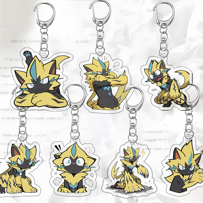 Zeraora  Acrylic Keychain Q Ve - Badminton Meme review and price