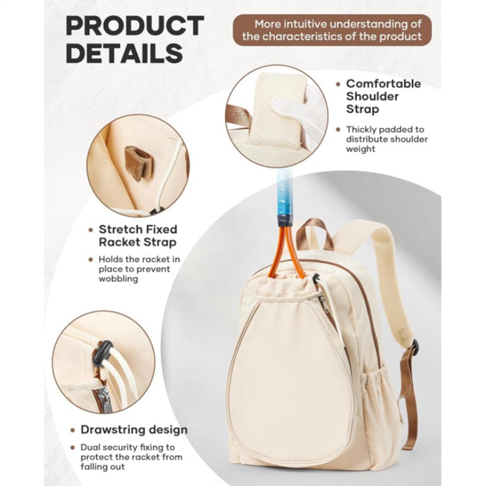 Pickleball Paddle Bag Holds 2  - Backpack Racket Bag review and price