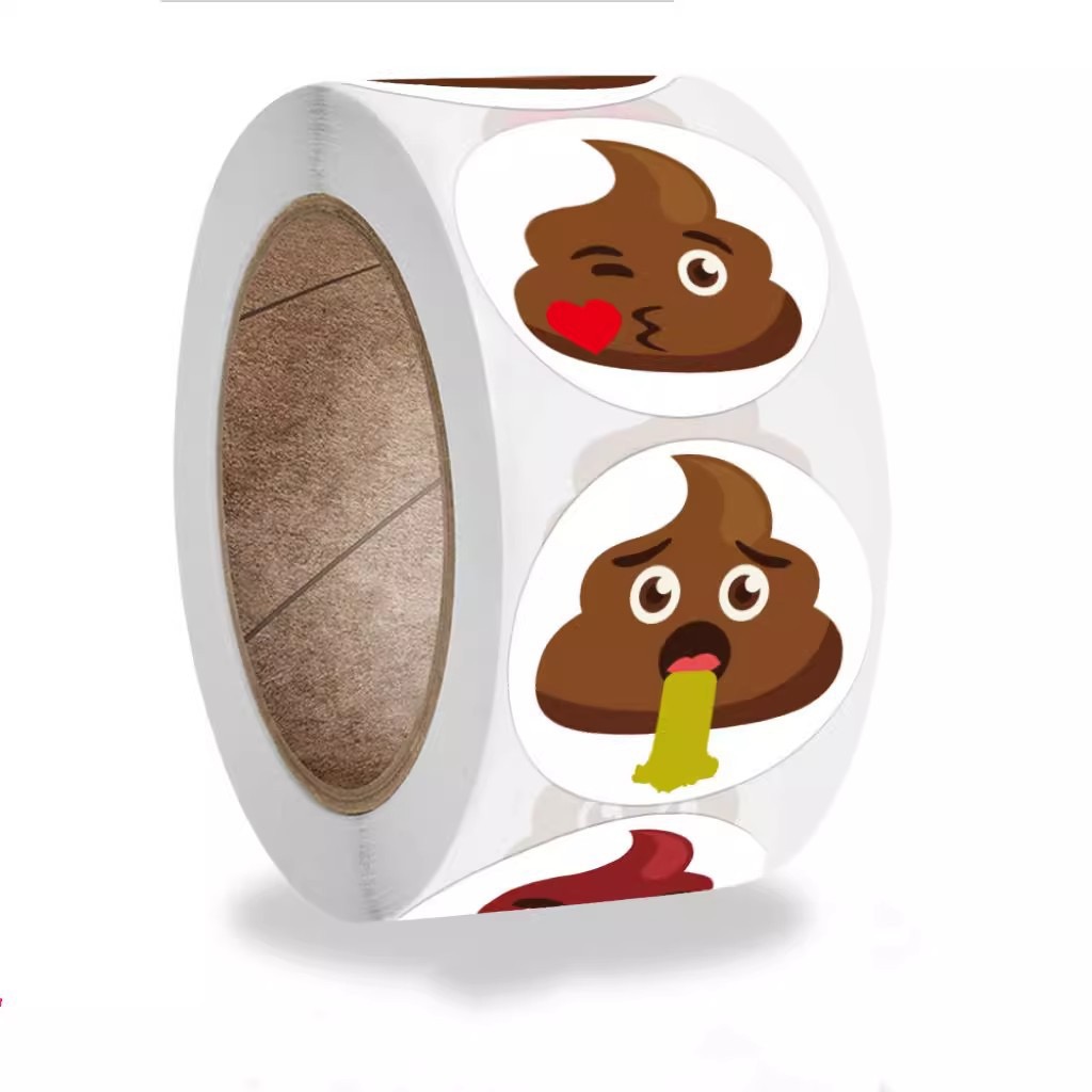 100-500pcs Funny Poop Cartoon  - Badminton Meme review and price